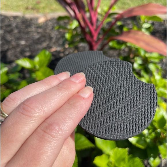 Tropical Skull Car Coaster Set | Skull Car Accessories - Picture 4 of 11